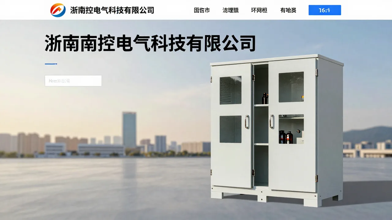 浙江南控电气科技有限公司 首页主视觉